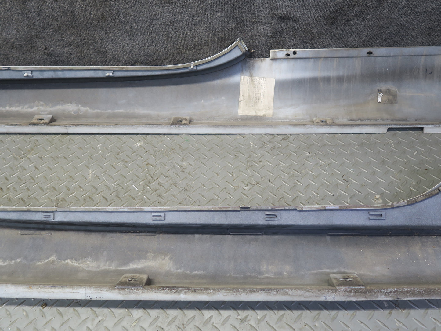 03-10 Bentley Continental GT Left & Right Side Skirt Rocker Panel Molding Set