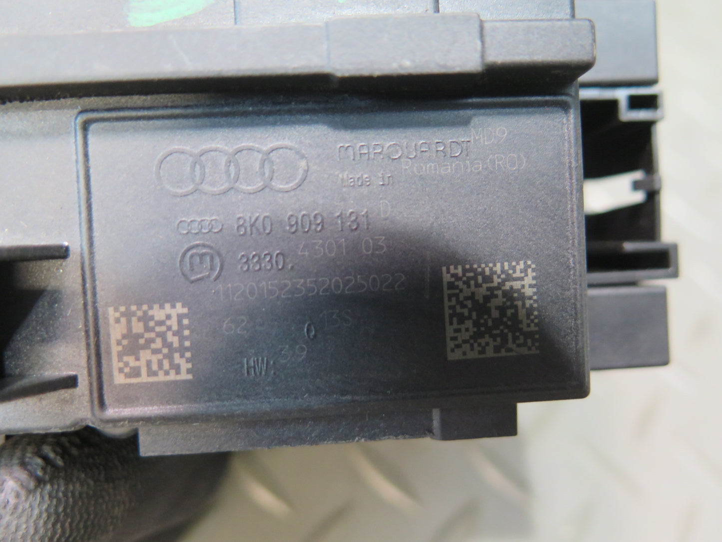 08-16 Audi S5 B8 Ignition Switch w Trim & Door Lock Cilinder KEY FOB Vallet Set