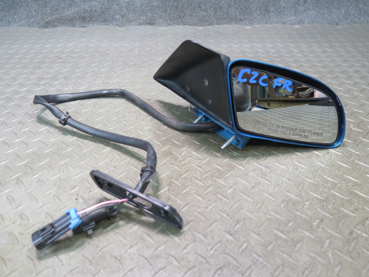 88-96 Chevrolet Corvette C4 Right Door Heated Side View Power Mirror OEM