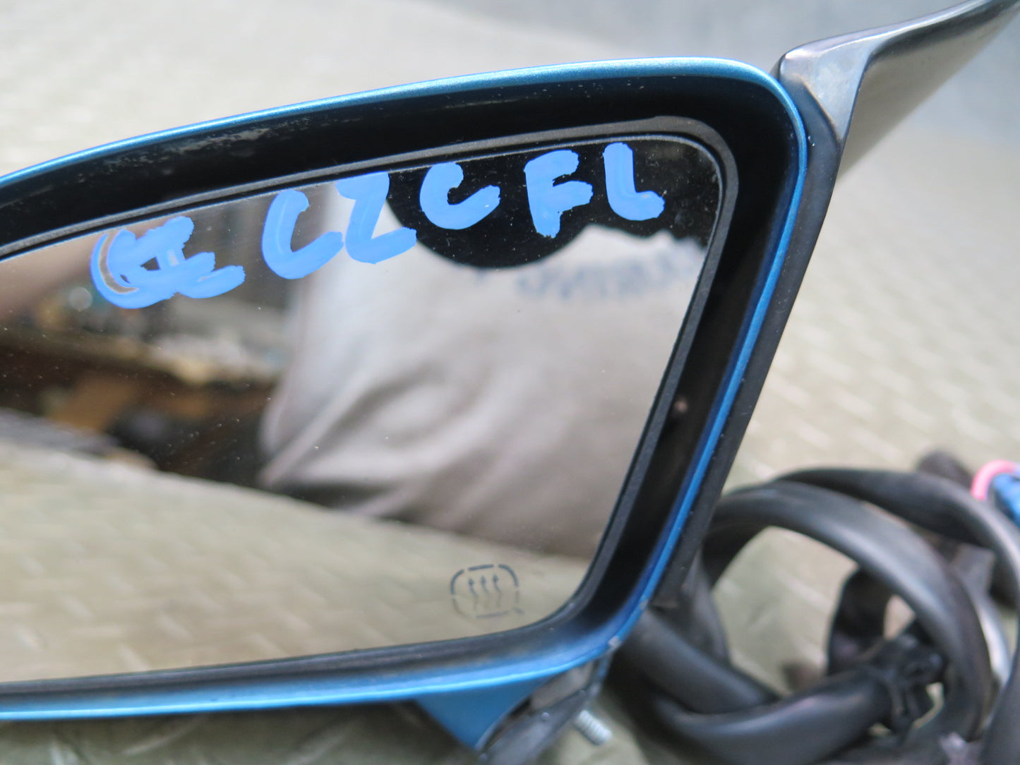 88-96 Chevrolet Corvette C4 Left Door Heated Side View Power Mirror OEM