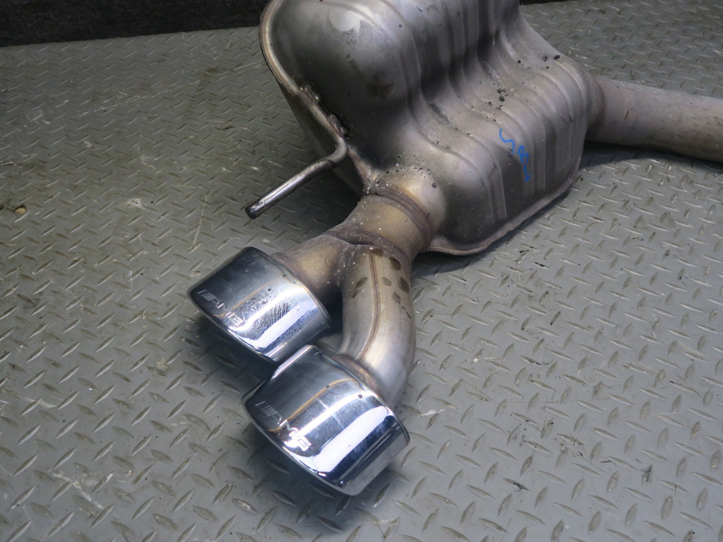 03-08 Mercedes R230 SL55 AMG Set of Rear Left & Right Exhaust Muffler Pipe OEM