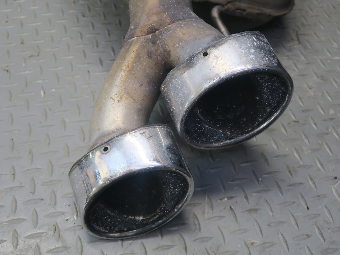 03-08 Mercedes R230 SL55 AMG Set of Rear Left & Right Exhaust Muffler Pipe OEM