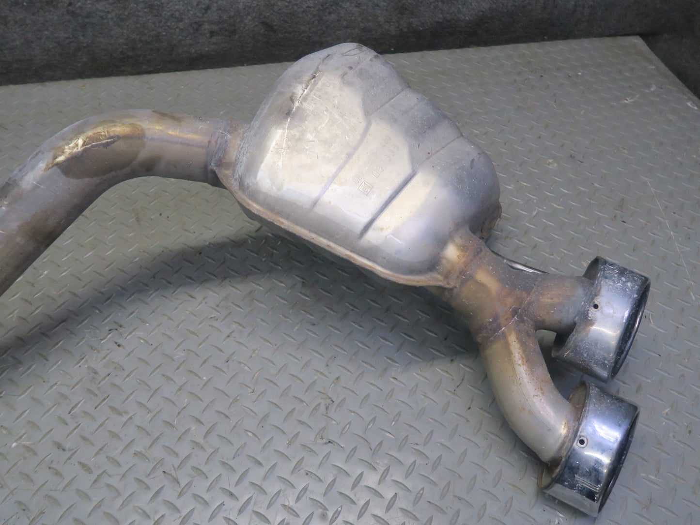 03-08 Mercedes R230 SL55 AMG Set of Rear Left & Right Exhaust Muffler Pipe OEM