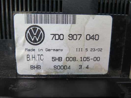 99-03 VW Eurovan T4 A/C Heater Climate Control Switch Panel 7D0907040 OEM