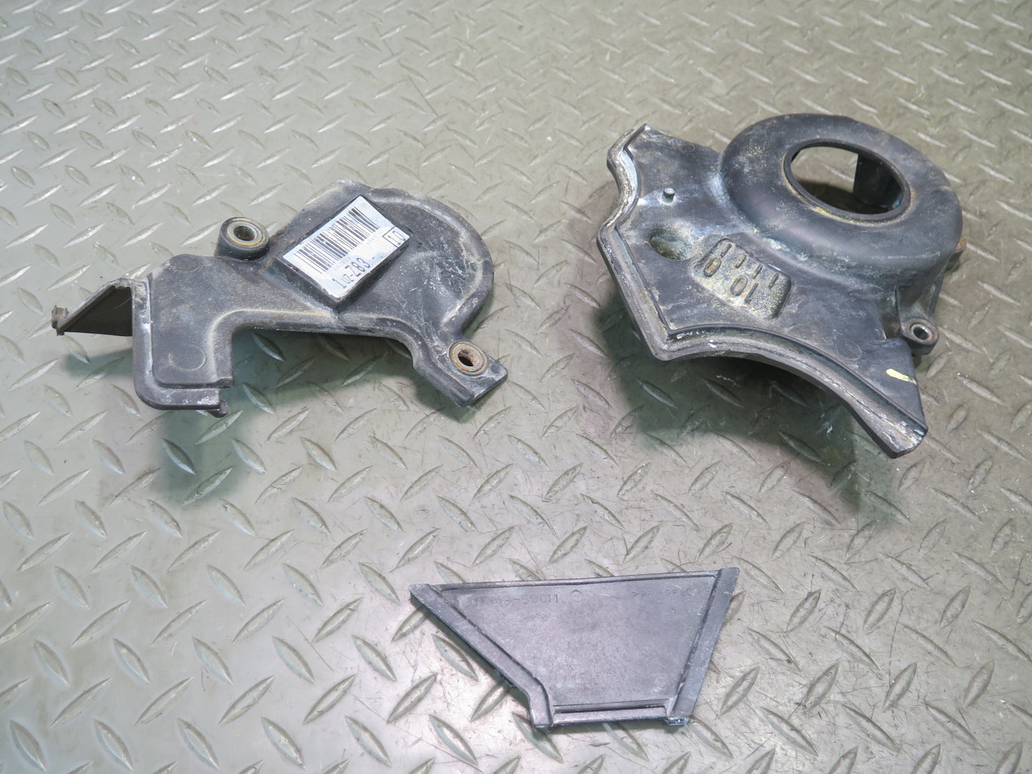 98-00 Lexus UZZ30L SC400 1UZFE Set of 3 Engine Motor Timing Plate Cover OEM