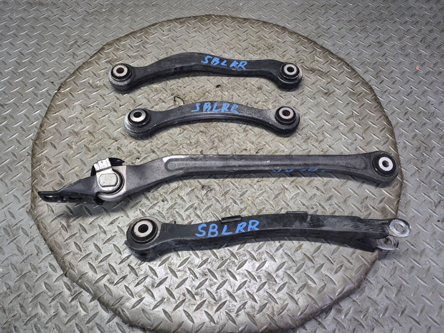 03-08 Mercedes R230 SL55 AMG Set of 4 Rear Right Upper & Lower Control Arm OEM