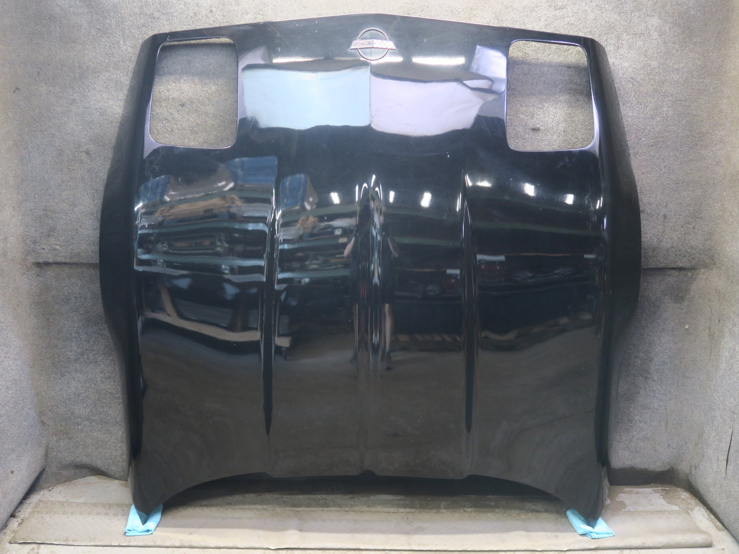 88-96 Chevrolet Corvette C4 Front Hood Bonnet Shell Panel Black OEM