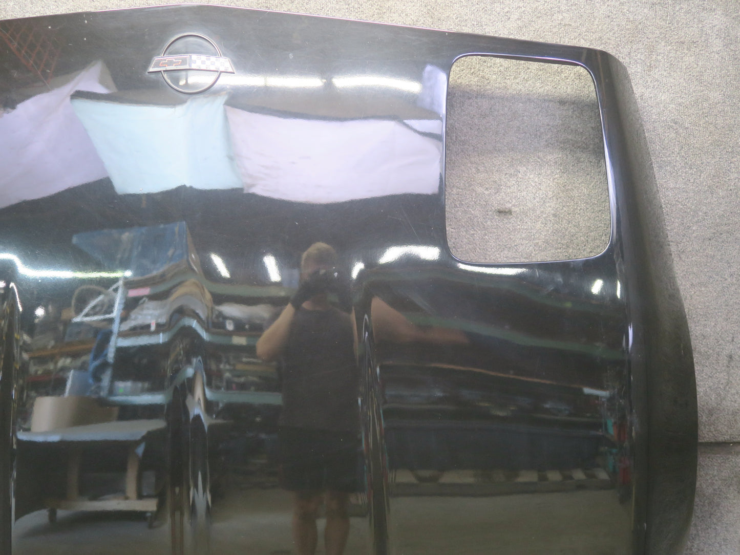 88-96 Chevrolet Corvette C4 Front Hood Bonnet Shell Panel Black OEM