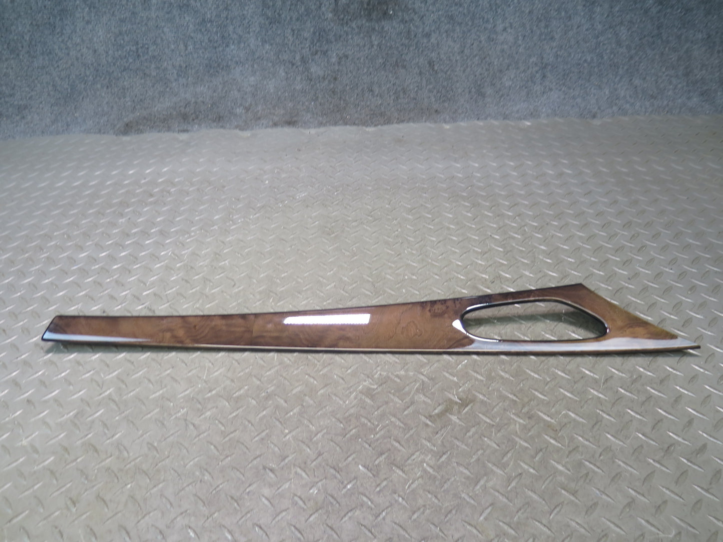 03-06 Mercedes R230 SL55 AMG Set of 2 Front Door Wood Trim Panel Damaged