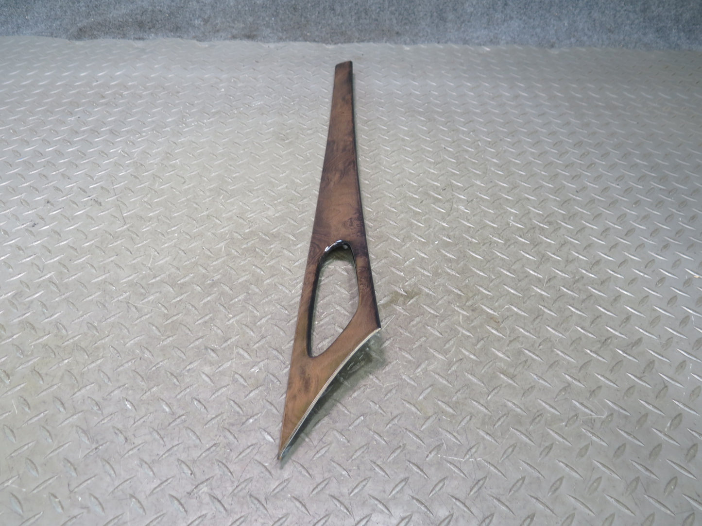 03-06 Mercedes R230 SL55 AMG Set of 2 Front Door Wood Trim Panel Damaged