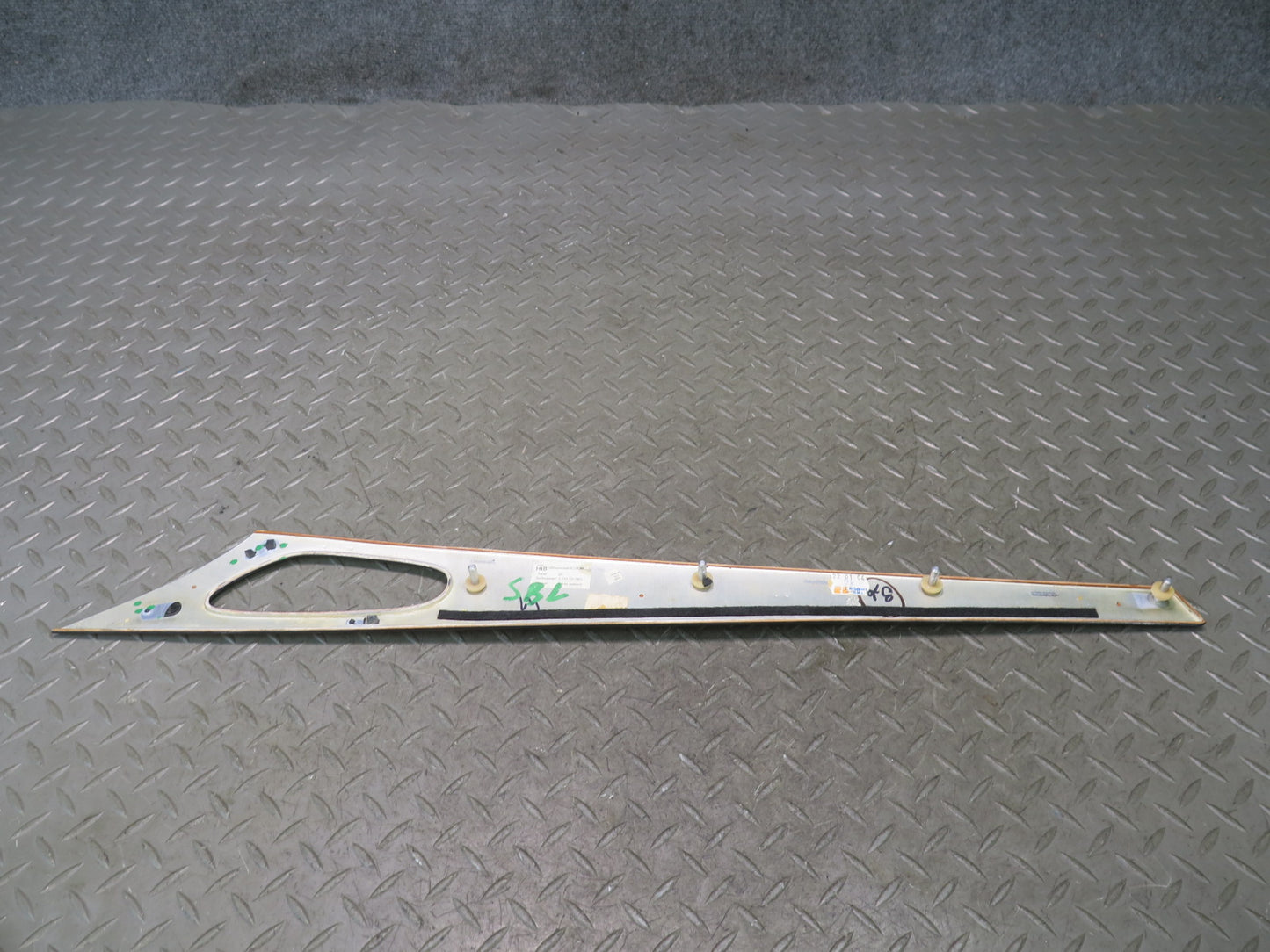 03-06 Mercedes R230 SL55 AMG Set of 2 Front Door Wood Trim Panel Damaged