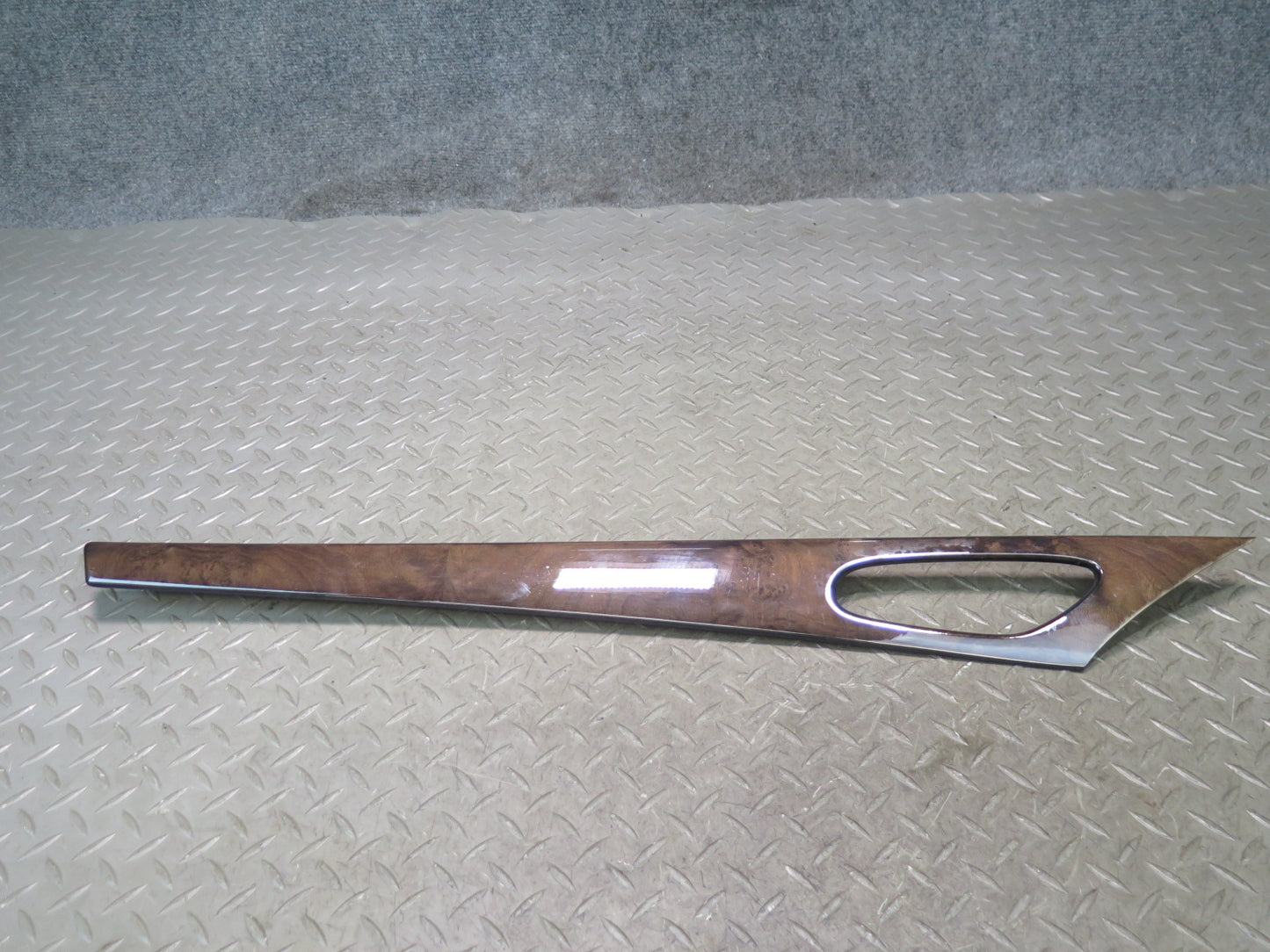 03-06 Mercedes R230 SL55 AMG Set of 2 Front Door Wood Trim Panel Damaged