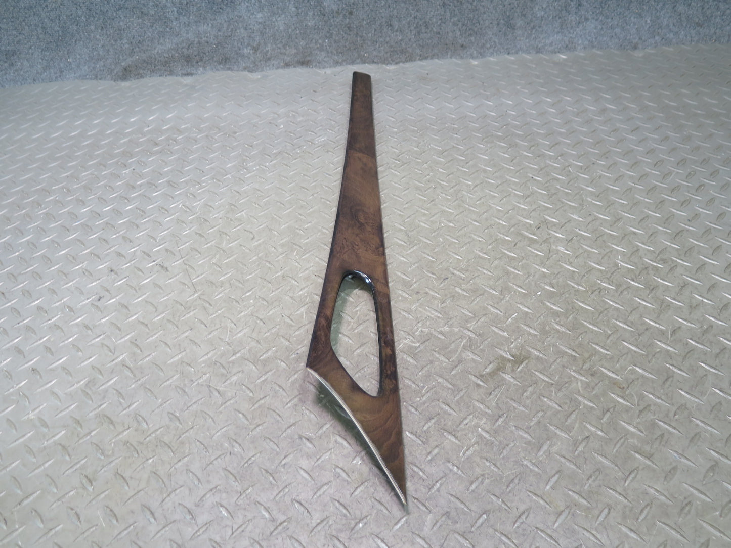 03-06 Mercedes R230 SL55 AMG Set of 2 Front Door Wood Trim Panel Damaged