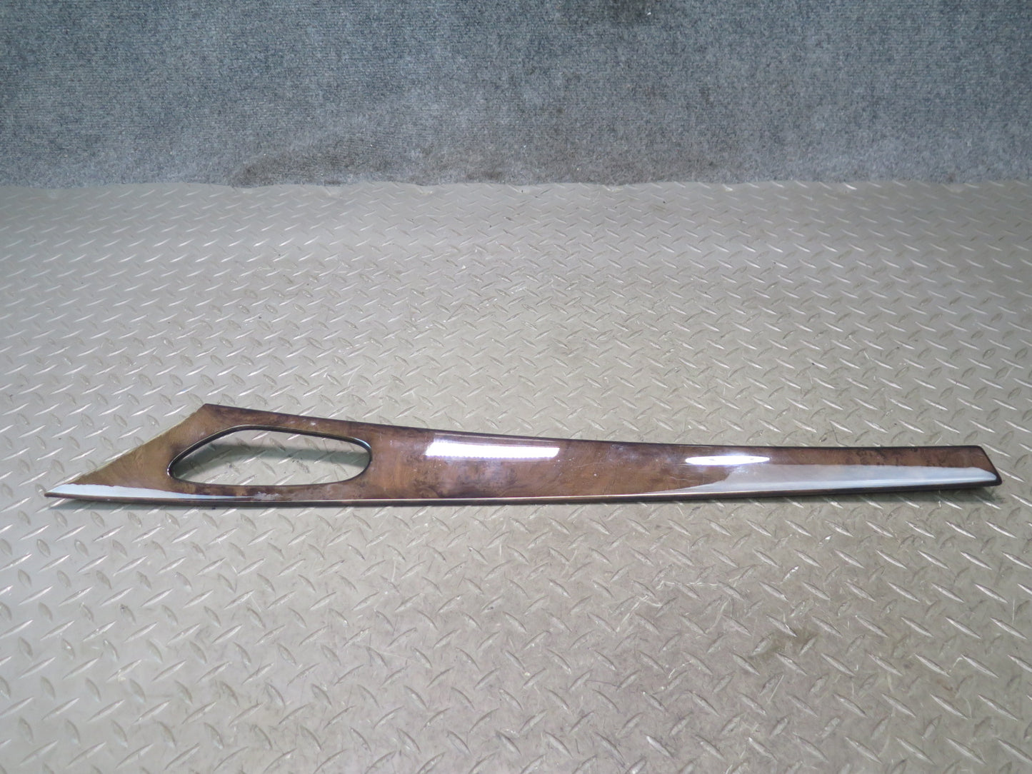 03-06 Mercedes R230 SL55 AMG Set of 2 Front Door Wood Trim Panel Damaged