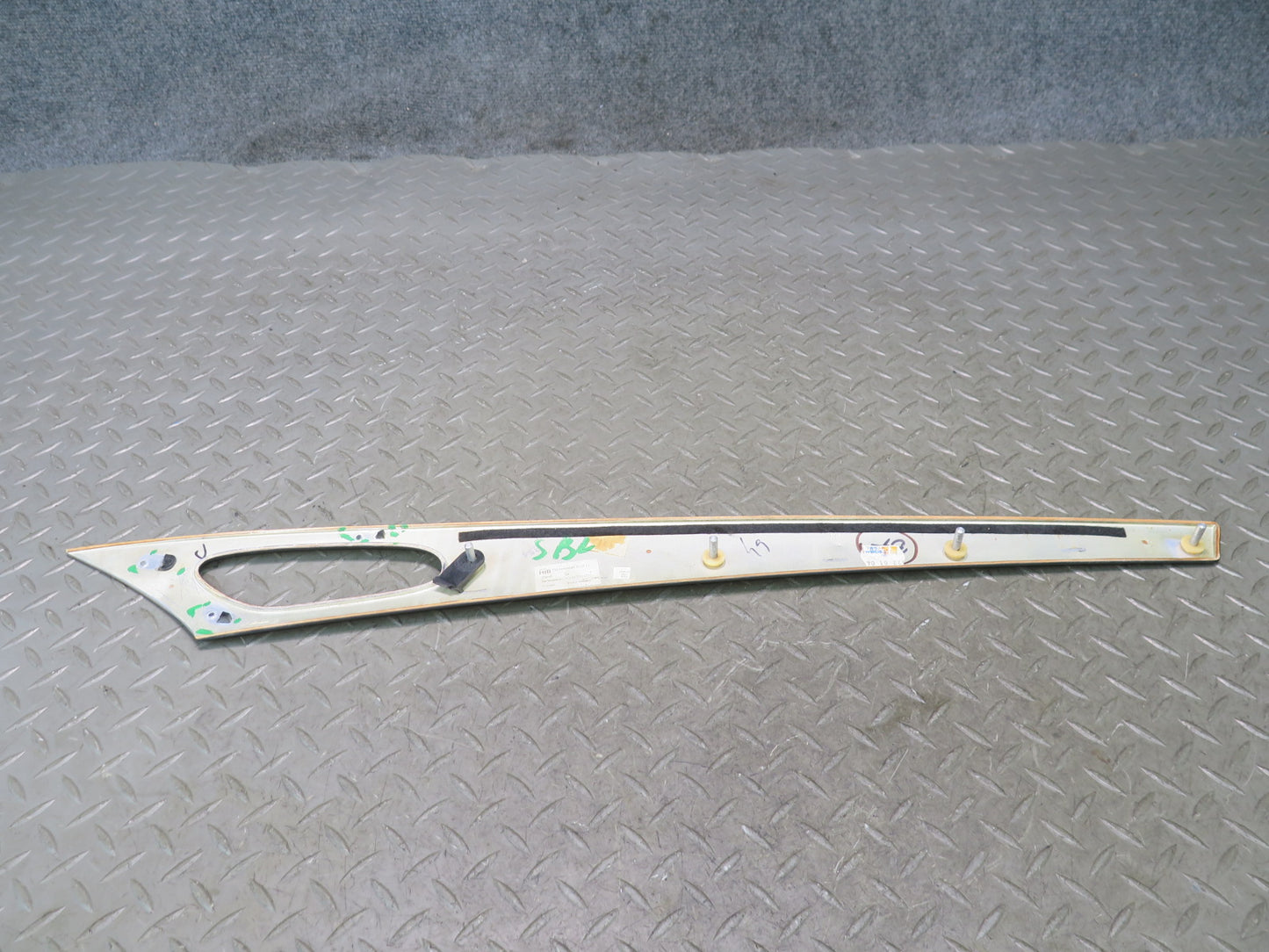 03-06 Mercedes R230 SL55 AMG Set of 2 Front Door Wood Trim Panel Damaged