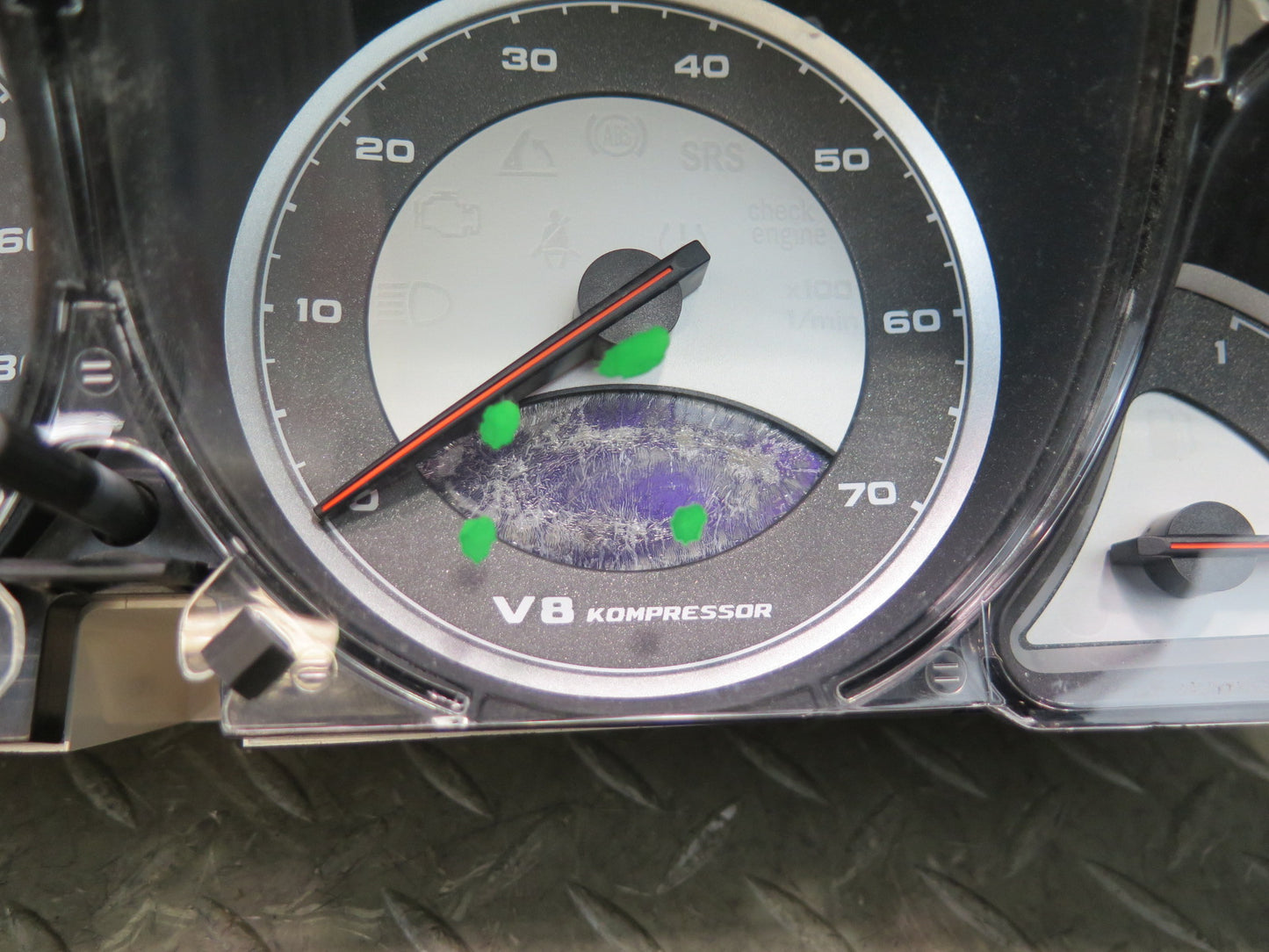 03-06 Mercedes R230 SL55 AMG Speedometer Gauge Cluster Unit 2305406811 Defective