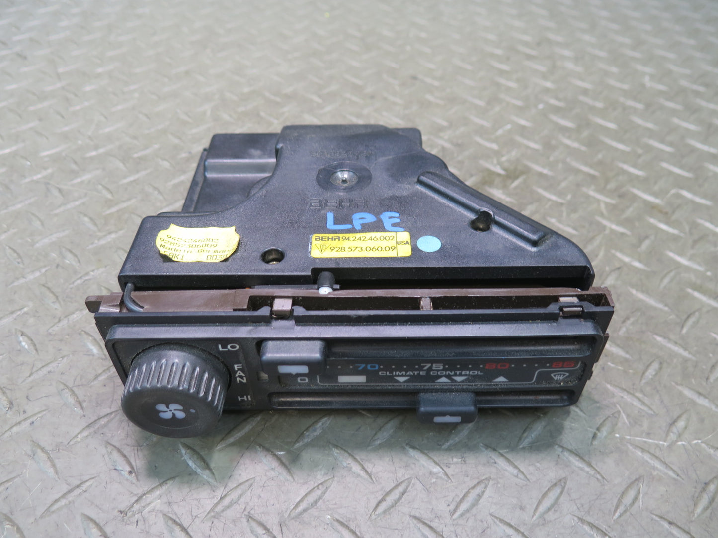 1984-1991 Porsche 928 S A/C Heater Hvac Climate Control Switch Panel