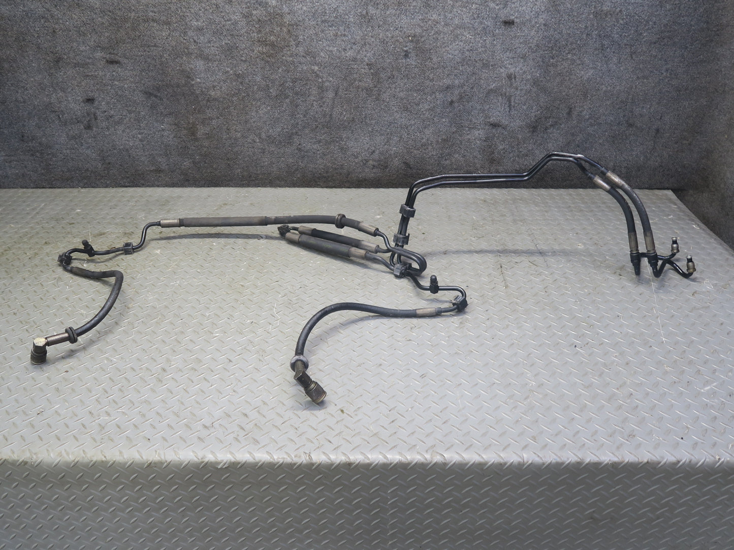 03-06 Mercedes R230 SL55 AMG ABC Hydraulic Suspension Steering Hose Line Set OEM