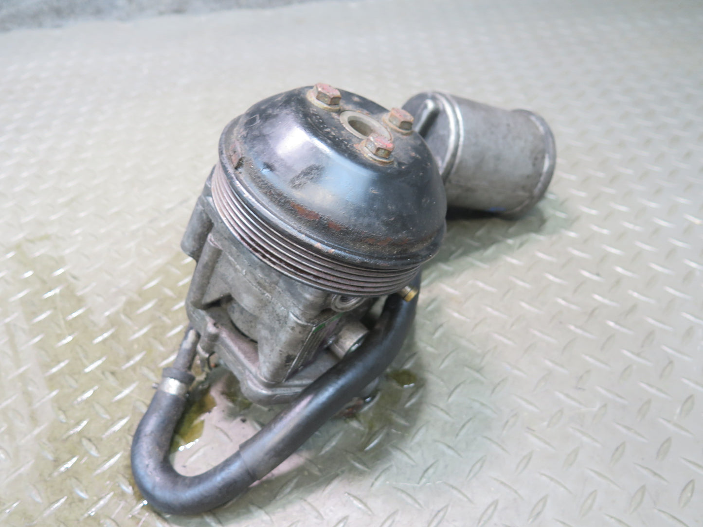 94-95 Mercedes W140 S500 M119.702 Power Steering Pump w Reservoir & Pulley OEM