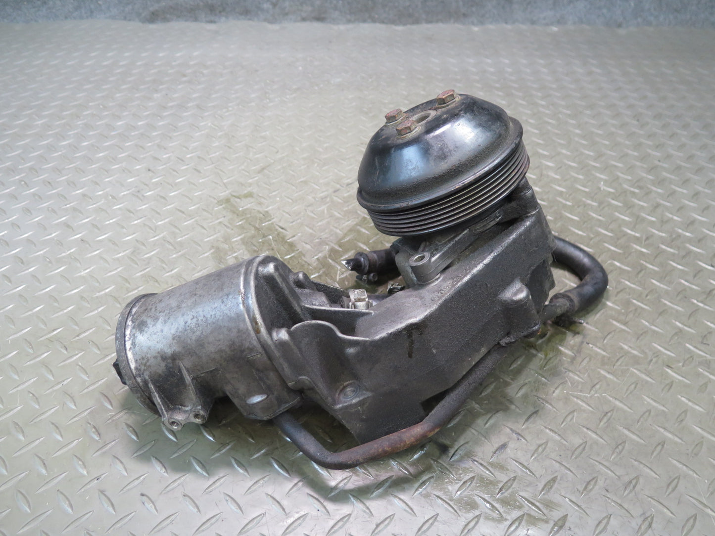 94-95 Mercedes W140 S500 M119.702 Power Steering Pump w Reservoir & Pulley OEM