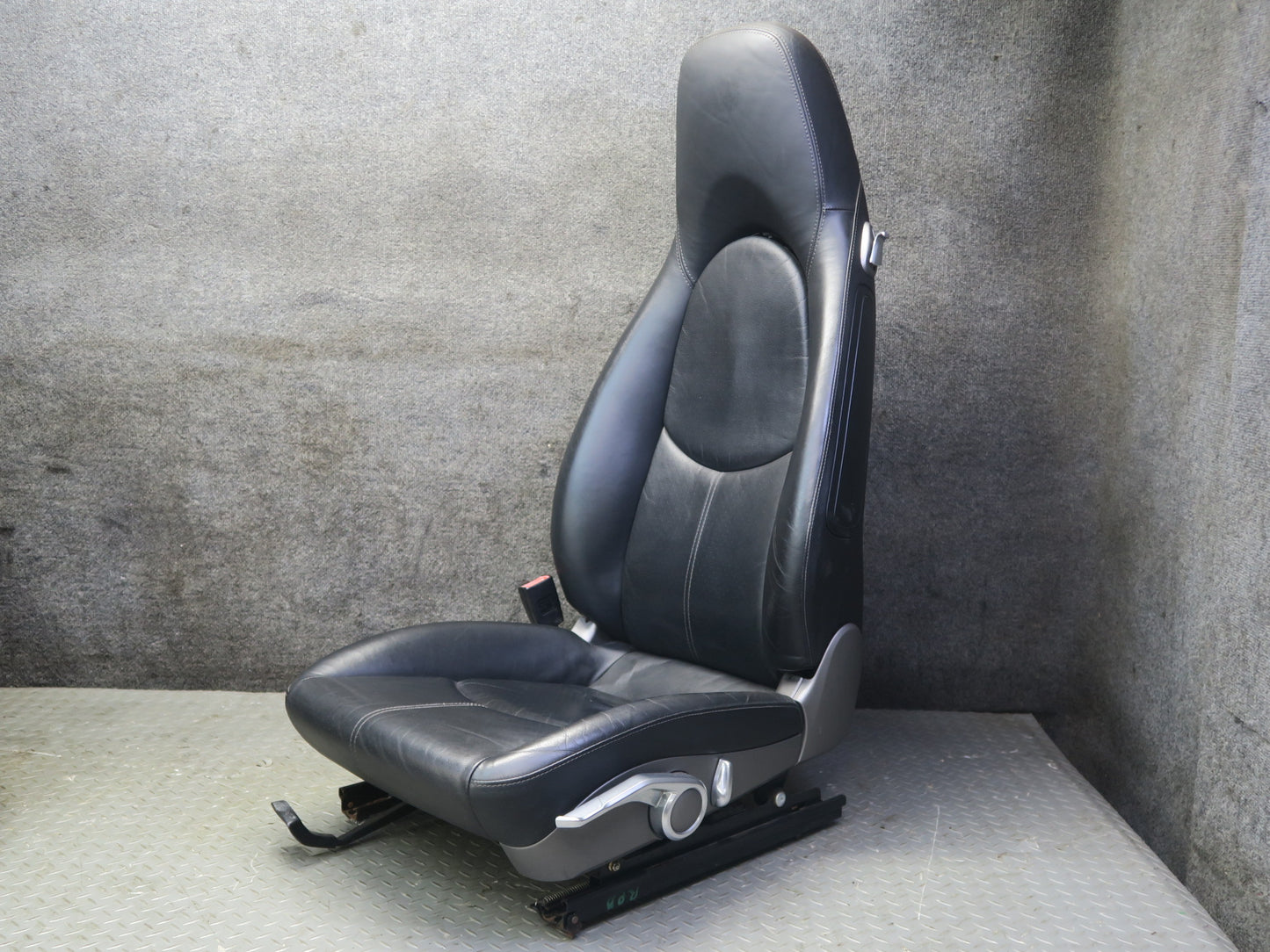 2005-2008 Porsche Boxster 987 Front Left & Right Side Seat Leather Black Set 50K