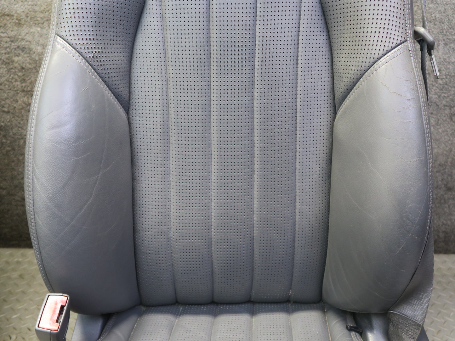 03-06 Mercedes R230 SL55 AMG Set of 2 Front Sport Leather Heat Massage Seat Dmgd