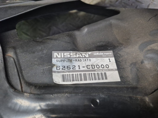 03-07 Nissan 350Z Z33 Front Left Headlight Bracket Radiator Support Panel OEM