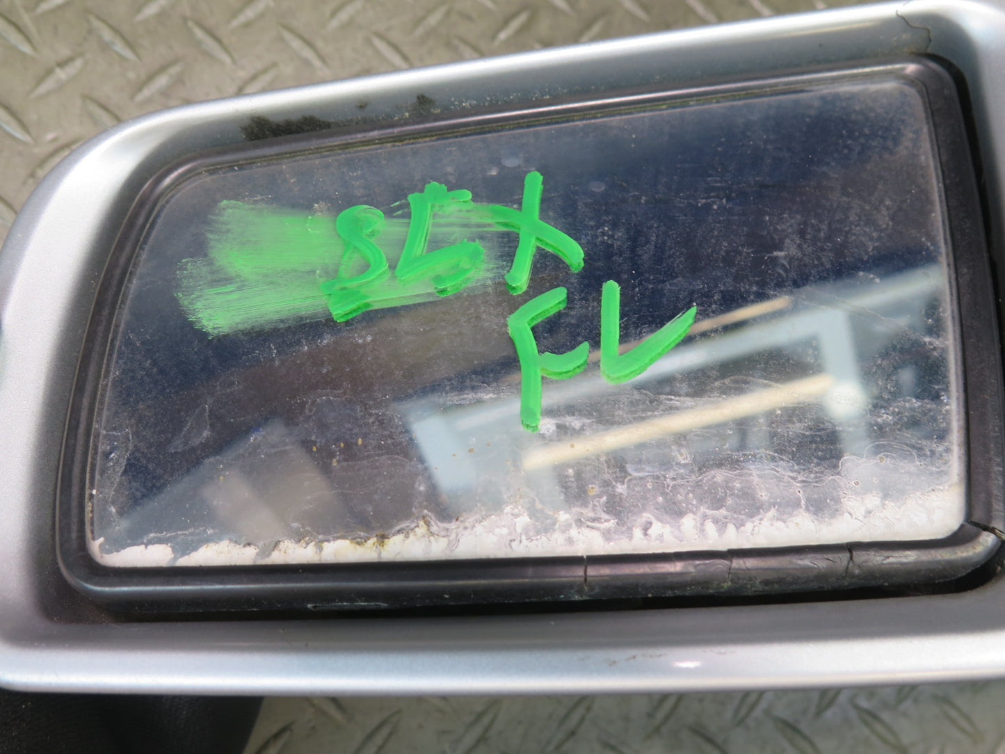 97-98 Mercedes R129 SL Left Exterior Side View Heated Power Fold Mirror Damaged