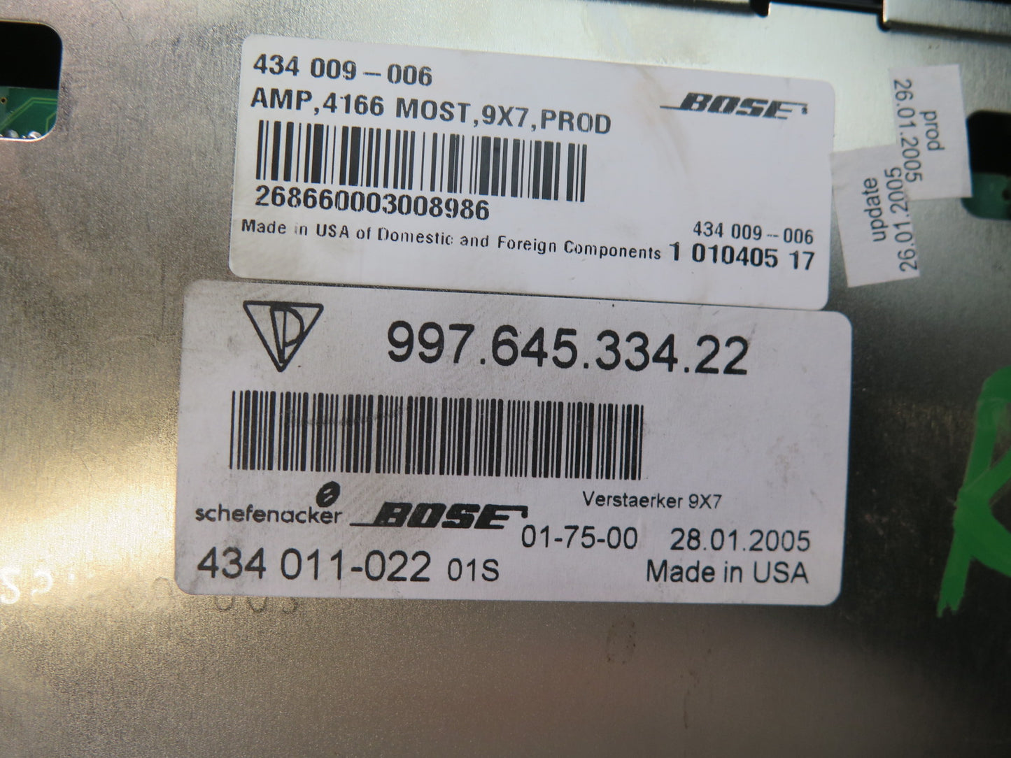 2005-2008 Porsche Boxster 987 Audio Sound Amplifier AMP Bose