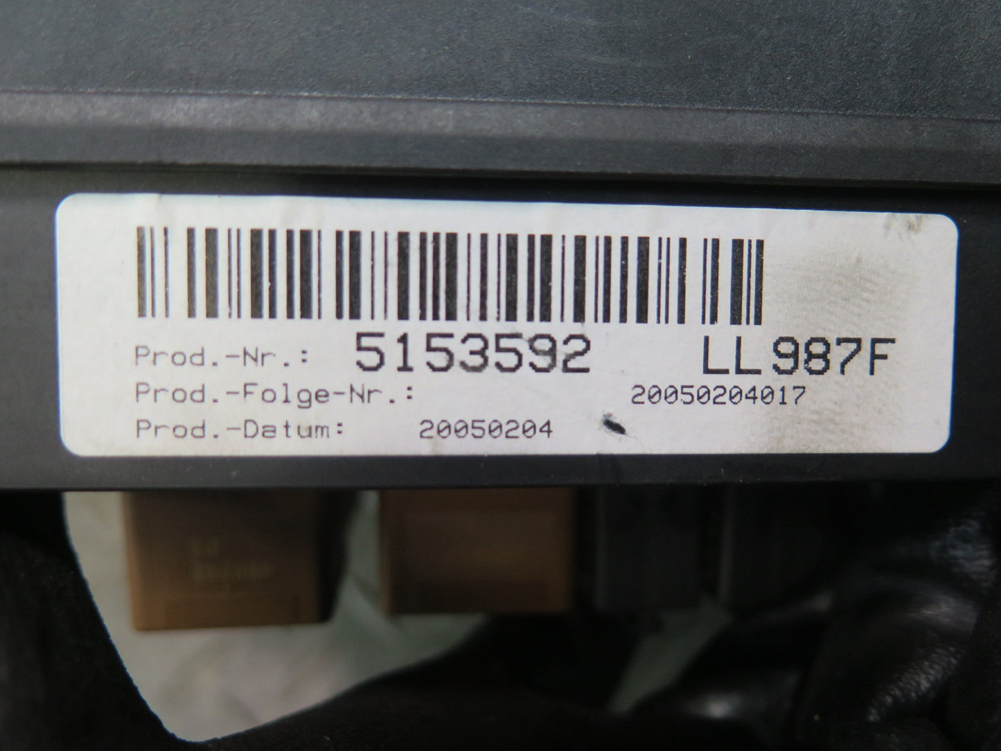 2005-2012 Porsche Boxster 987 Under Dash Fuse Relay Box Module Unit