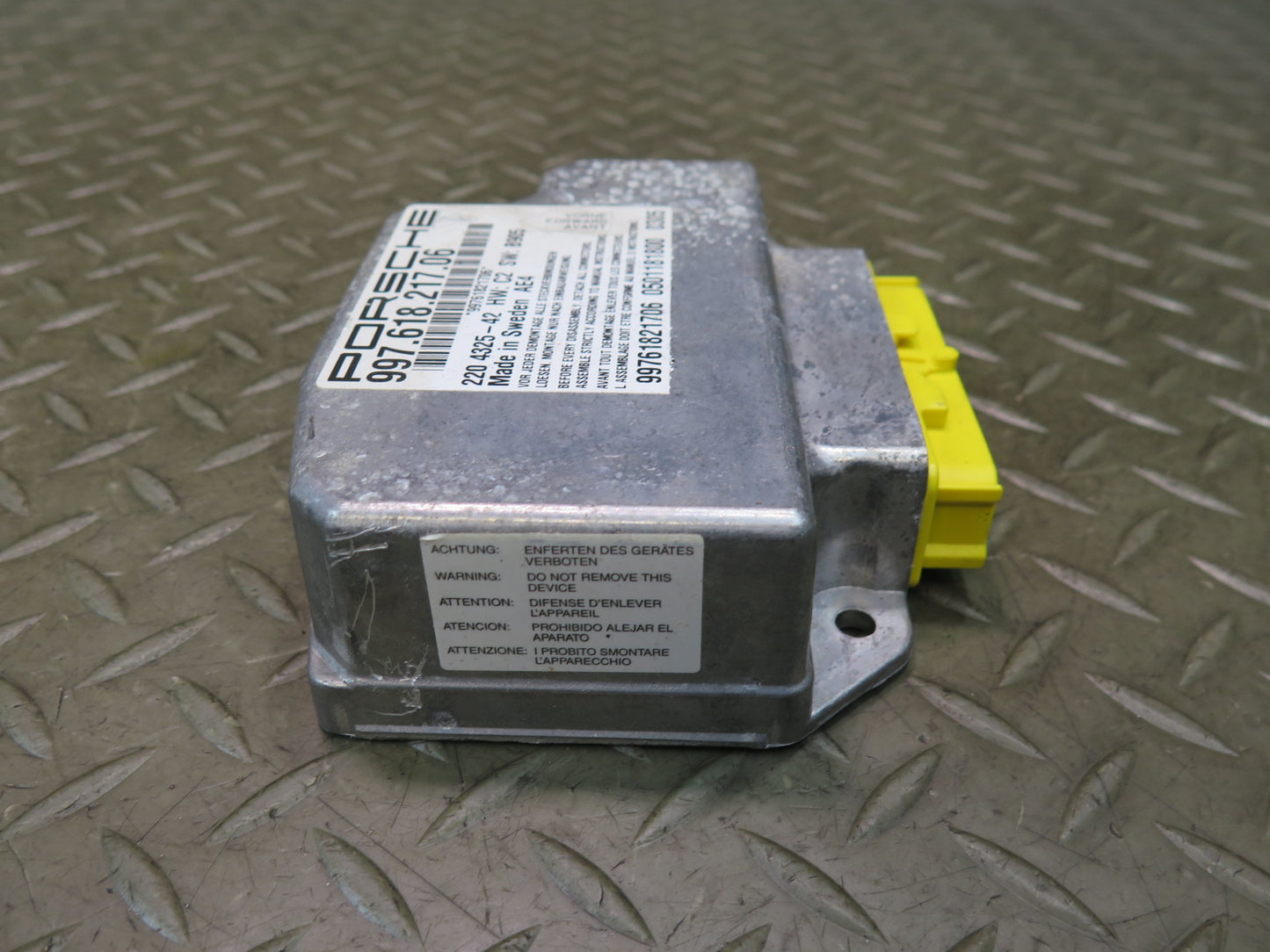 05-12 PORSCHE BOXTER 987 SRS AIRBAG CONTROL MODULE UNIT 99761821708 OEM