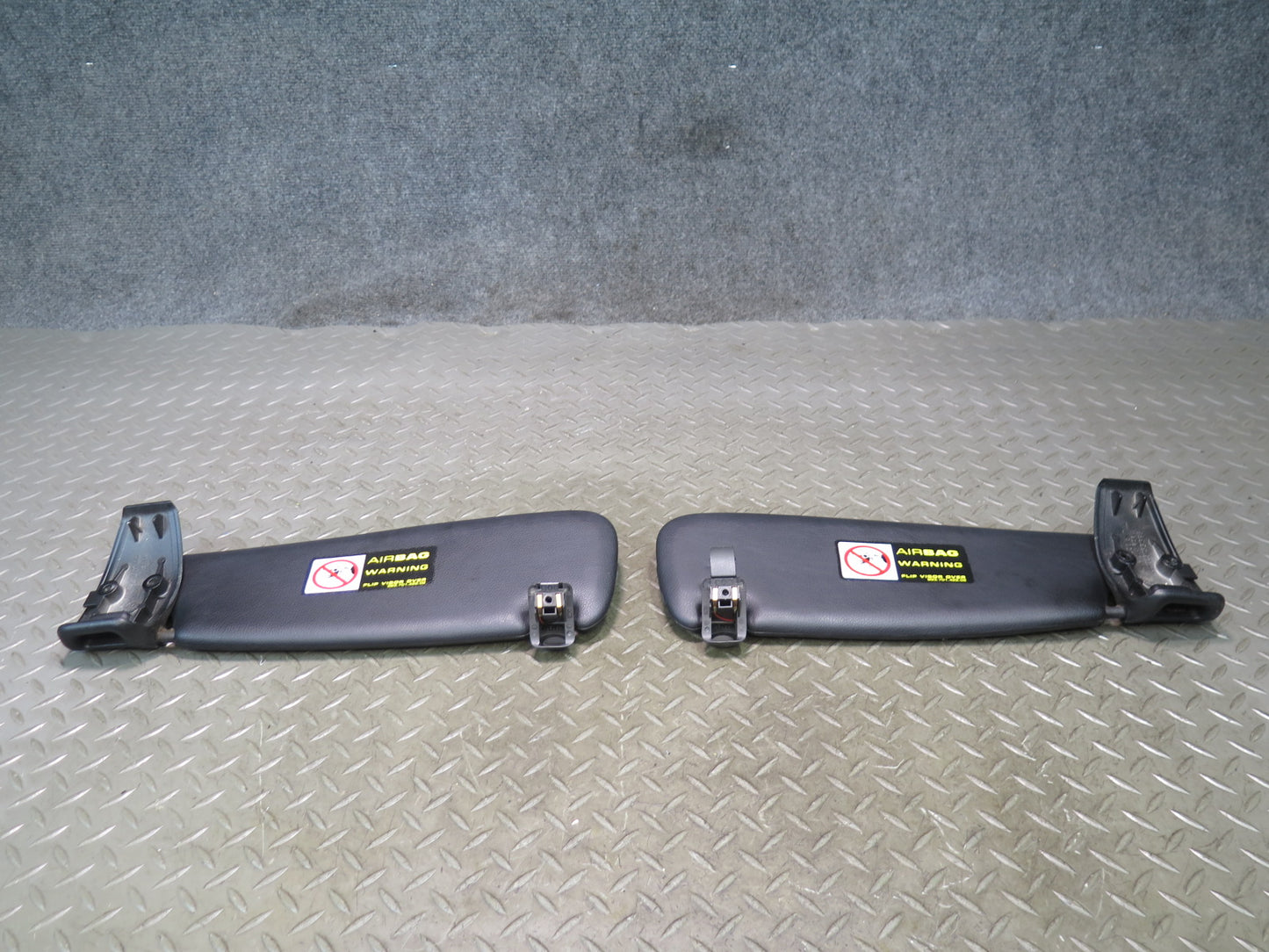 2005-2008 Porsche Boxster 987 Left & Right Side Sun Visor Sun Shade Black Set