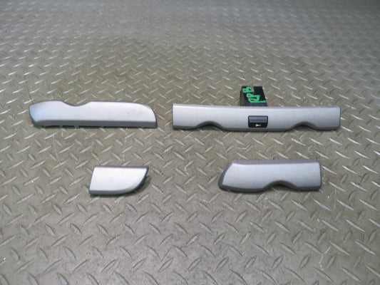 2005-2012 Porsche Boxster 987 Front Dash Trim Bezel Cover Panel Silver Set of 4