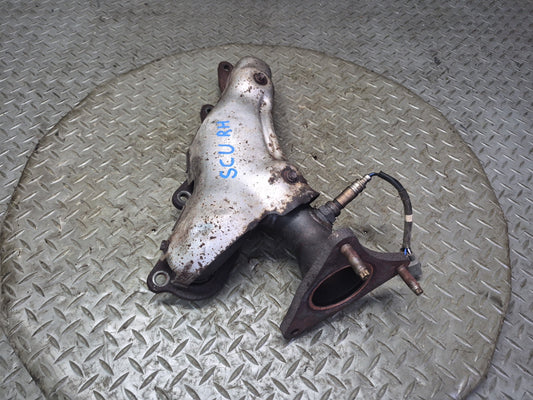 98-00 Lexus SC400 1UZFE Right Exhaust Manifold w Oxygen Sensor & Heat Shield OEM