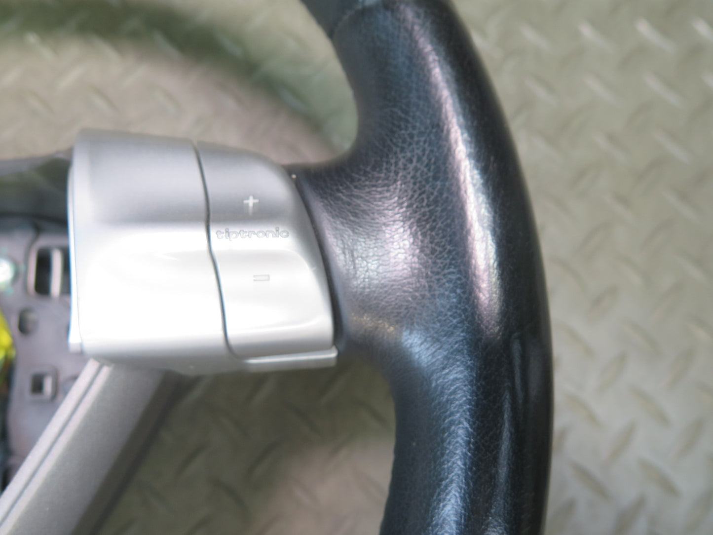 2005-2008 Porsche Boxster 987 Leather Steering Tiptronic W/ Controls Black