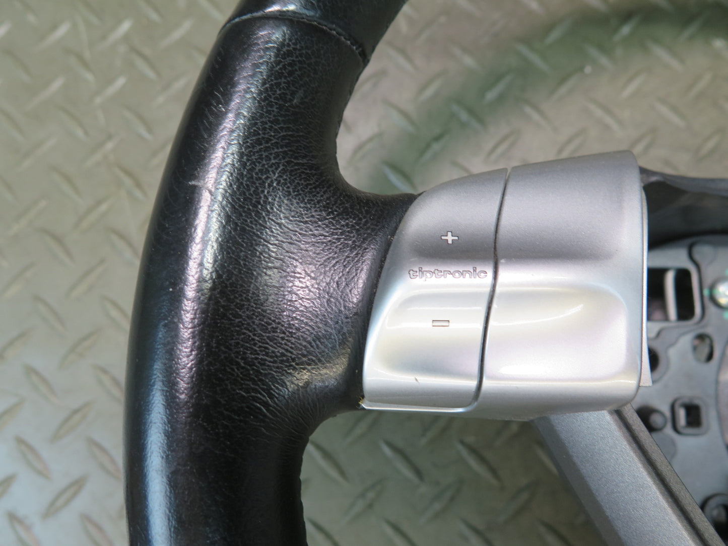 2005-2008 Porsche Boxster 987 Leather Steering Tiptronic W/ Controls Black