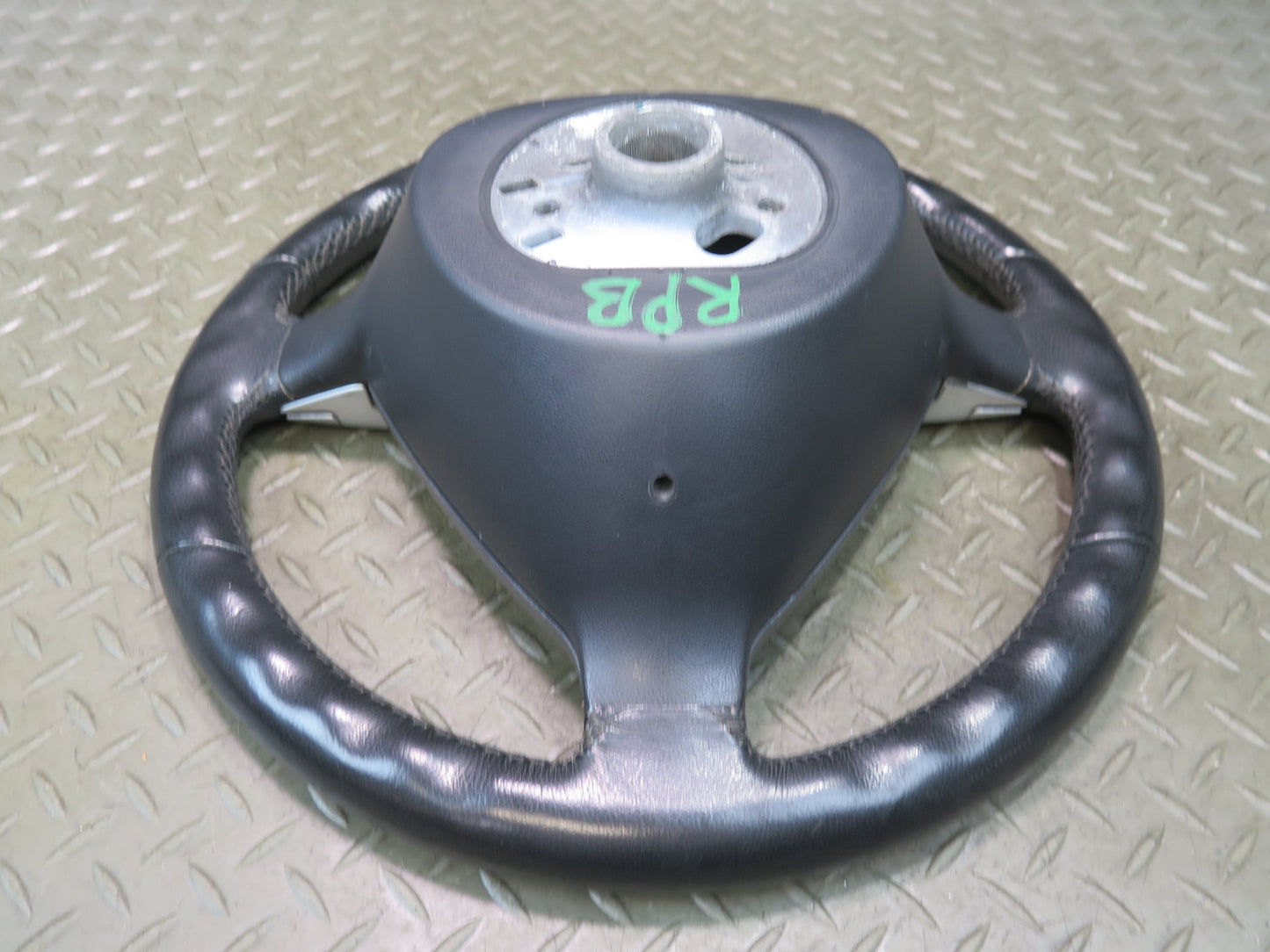 2005-2008 Porsche Boxster 987 Leather Steering Tiptronic W/ Controls Black