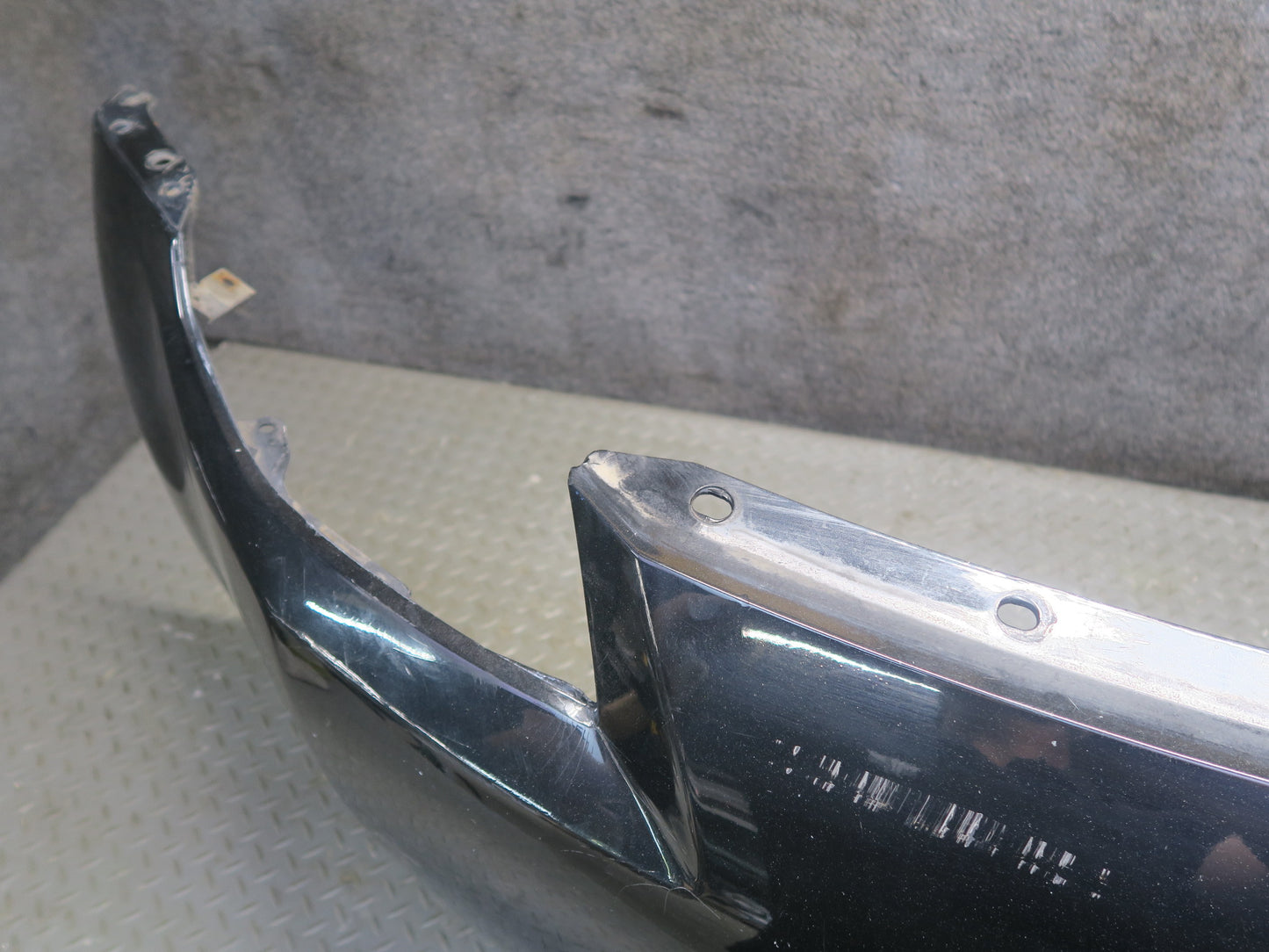06-09 Nissan Z33 350Z Convertible Front Bumper Cover w Grille Black Damaged