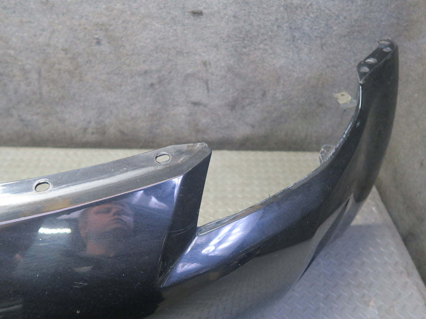 06-09 Nissan Z33 350Z Convertible Front Bumper Cover w Grille Black Damaged