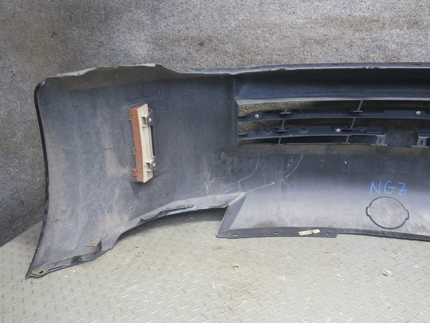 06-09 Nissan Z33 350Z Convertible Front Bumper Cover w Grille Black Damaged