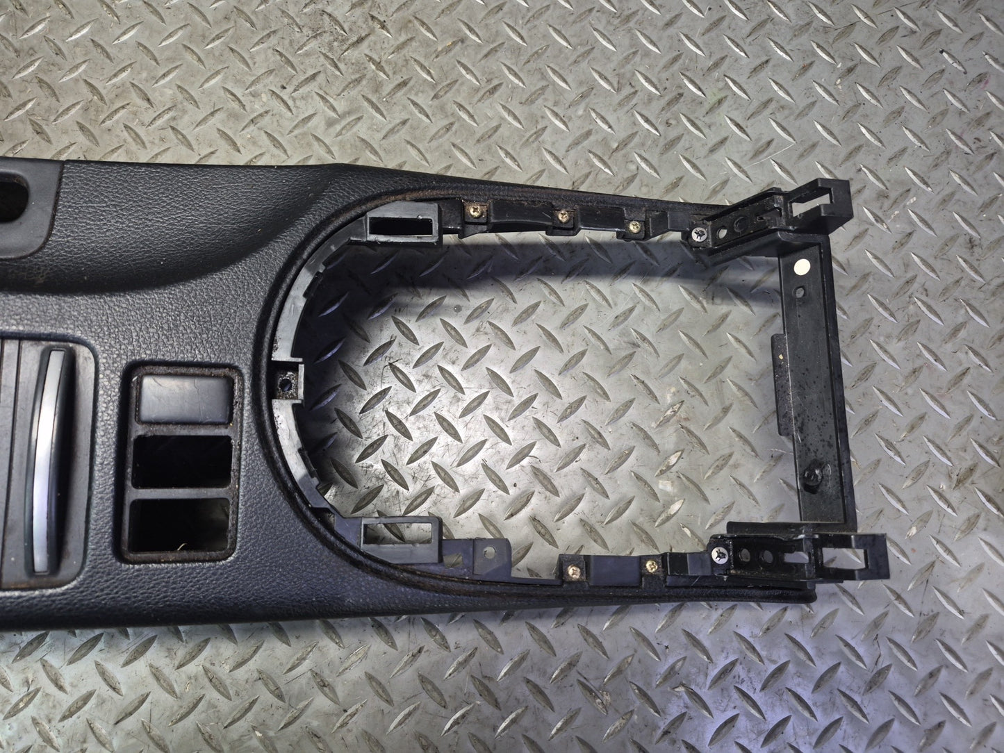 06-09 Nissan 350Z Z33 Convertible M/T Center Console Trim Cover Panel Black OEM