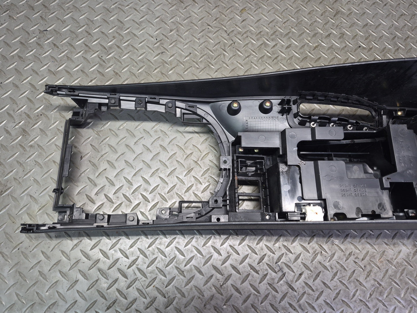 06-09 Nissan 350Z Z33 Convertible M/T Center Console Trim Cover Panel Black OEM