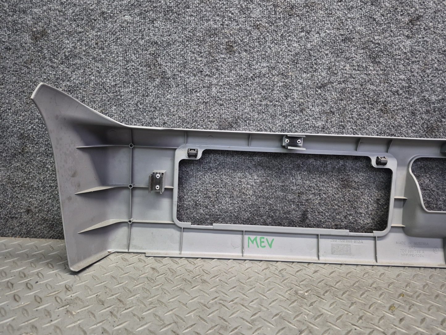 99-03 VW Eurovan T4 MV Rear Seat Lower Trim Cover Panel Access Bench Damaged