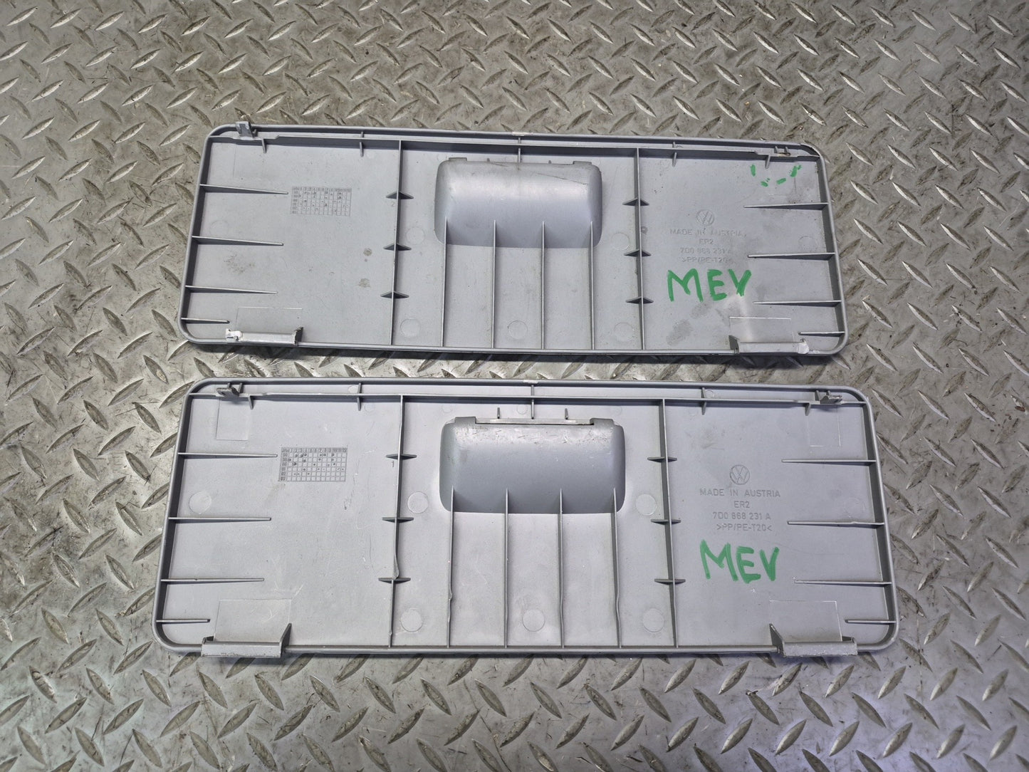 99-03 VW Eurovan T4 MV Rear Seat Lower Trim Cover Panel Access Bench Damaged