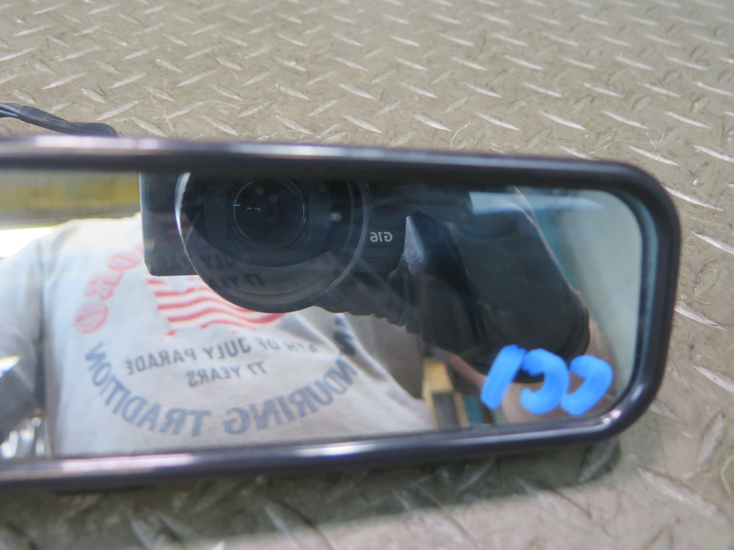 86-96 Chevrolet Corvette C4 Convert Manual Dimming Interior Rear View Mirror OEM