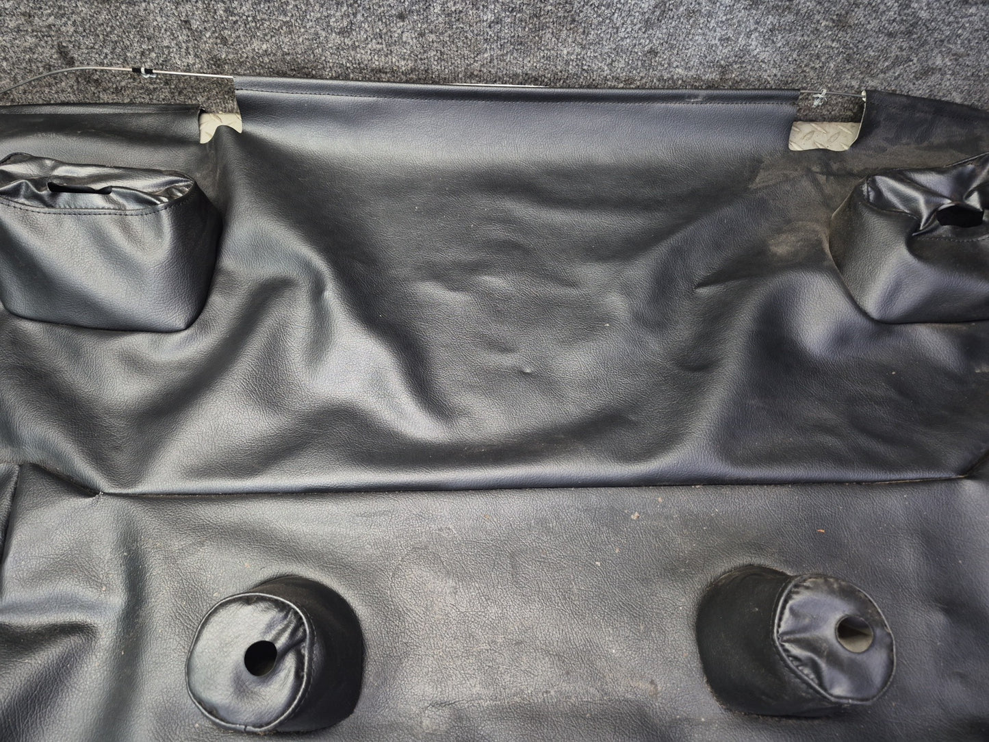 04-09 Nissan Z33 350Z Convertible TOP Roof Leather Compartment Liner Cover Dmgd
