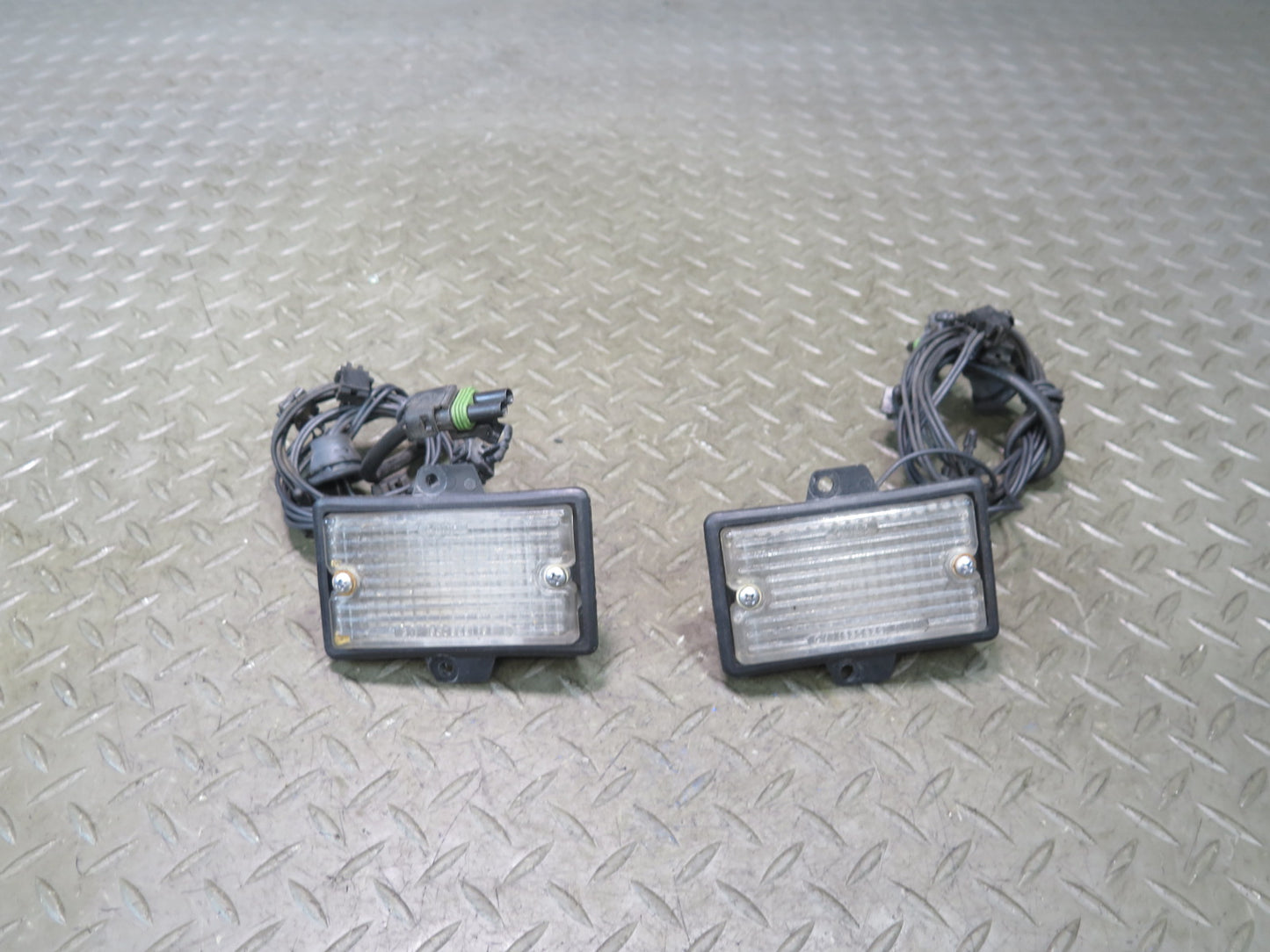 84-96 Chevrolet Corvette C4 Set of 2 Front Under Hood Light Lamp OEM