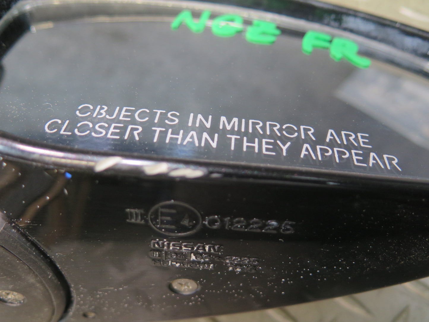04-09 Nissan 350Z Convert Right Door Exterior Side View Heated Power Mirror OEM