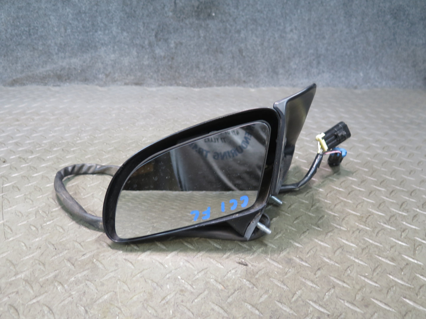 88-96 Chevrolet Corvette C4 Left Exterior Heated Side View Mirror Black OEM