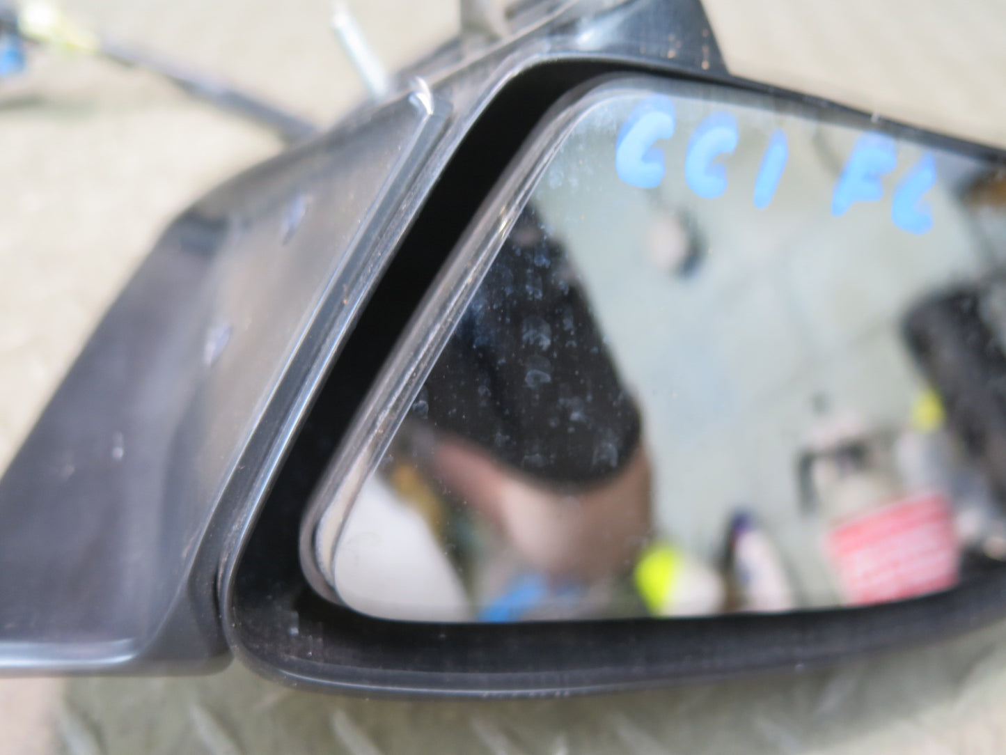 88-96 Chevrolet Corvette C4 Left Exterior Heated Side View Mirror Black OEM